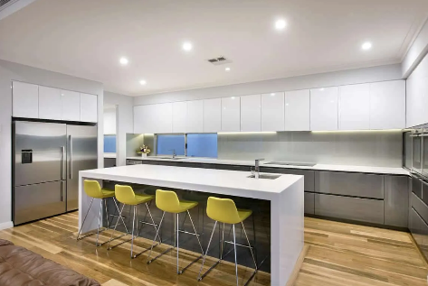 U Shaped Kitchen with Island