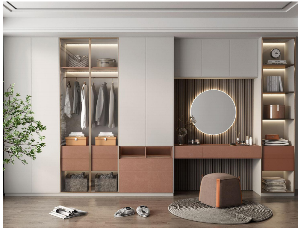 Wardrobes by materials