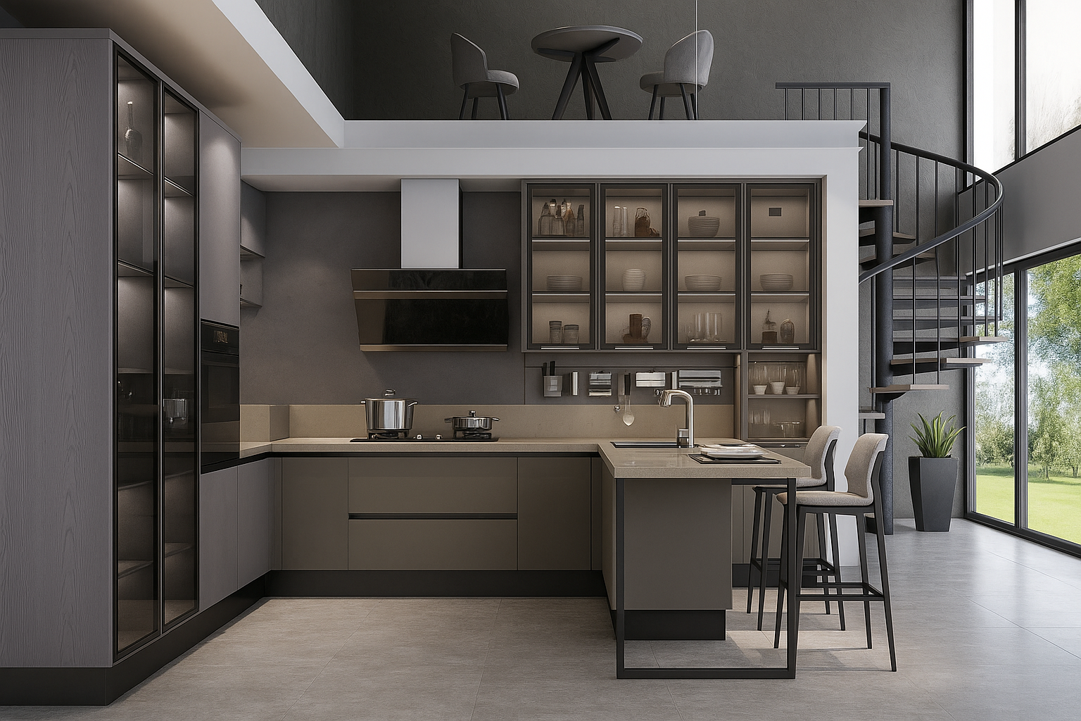 Lacquer Kitchen Cabinets